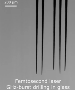 Repedésmentes üvegfúrás femtoszekundumos lézerrel